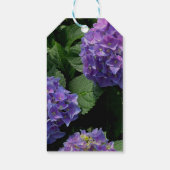 Eleganter, rosa Magenta lila Blumengarten Geschenkanhänger (Rückseite)