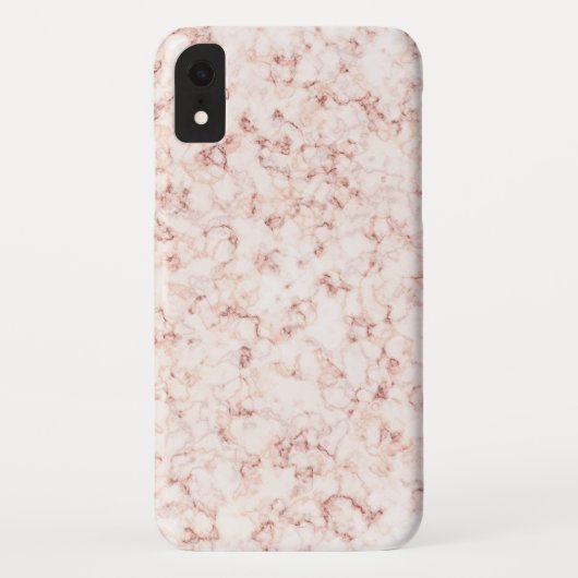 Eleganter rosa Marmor Case-Mate iPhone Hülle (Rückseite)