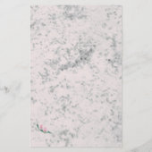 Eleganter rosa Marmor Inspiration Stationary (Rückseite)