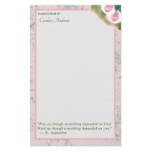 Eleganter rosa Marmor Inspiration Stationary