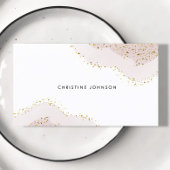 eleganter rosa Marmor Visitenkarte