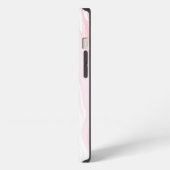 Eleganter rosa Marmorboden iPhone Hülle (Linke Seite)