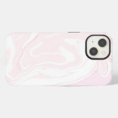 Eleganter rosa Marmorboden iPhone Hülle (Rückseite (Horizontal))