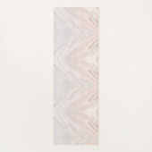 Eleganter rosa Marmormatte für stilvolle Workouts Yogamatte (Rückseite)