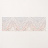 Eleganter rosa Marmormatte für stilvolle Workouts Yogamatte (Vorderseite (Horizontal))