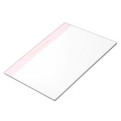 Eleganter, rosa Minimalistischer Chic 11x8.5 Notep Notizblock (angewinkelt)