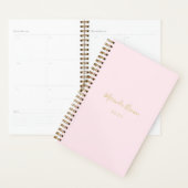 Eleganter Rosa Minimalistischer Chic Planer (Anzeige)