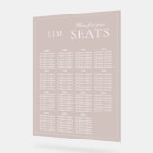 Eleganter rosa, moderne Script Monogram Wedding Si Acrylschild (Winkel)