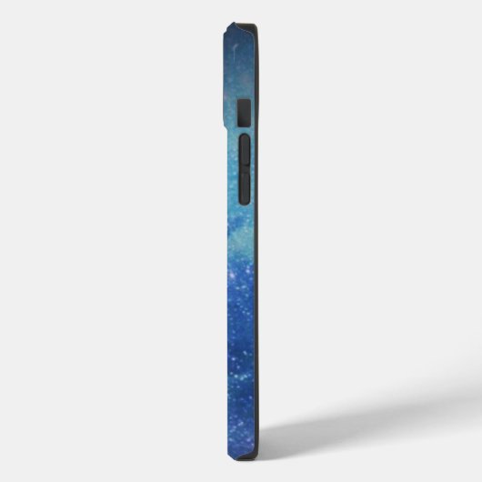 Eleganter rosa Moderner Gradient Galaxie Glitzer S Case-Mate iPhone Hülle (Rückseite / Links)