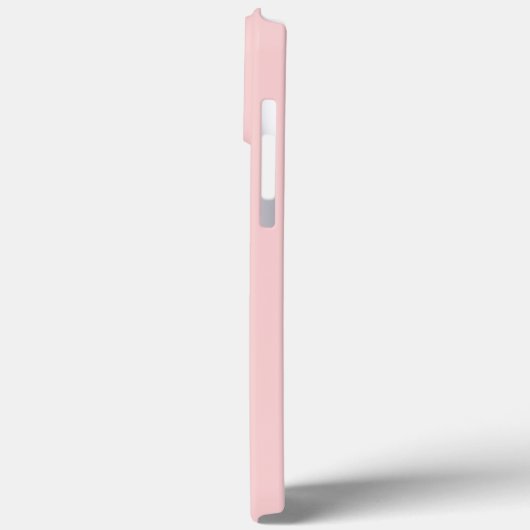 Eleganter Rosa Moderner, stilvoller Name des Monog Case-Mate iPhone Hülle (Rückseite / Links)