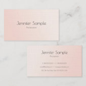 Eleganter Rosa Moderner, trendiger Premium-Wäsche Visitenkarte (Vorne/Hinten)