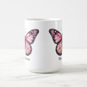 Eleganter rosa Monarchfalter-Wrap Verwandlungstasse (Zentrum)