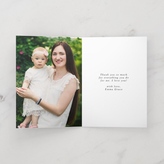 Eleganter rosa Peonies 2 Foto Muttertag (Innen Abgelegt)