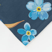 Eleganter rosa Peonies Retro Hintergrund Fleecedecke (Ecke)