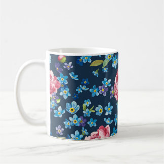 Eleganter rosa Peonies Retro Hintergrund Kaffeetasse