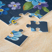 Eleganter rosa Peonies Retro Hintergrund Puzzle (Seite)