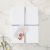 Eleganter rosa Pfirsichfarben Pop, wenn sie Pop Geschenkanhänger (Mit Garn)