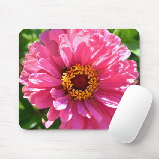 Eleganter Rosa Retro Rosa-Département Mousepad (Mit Mouse)