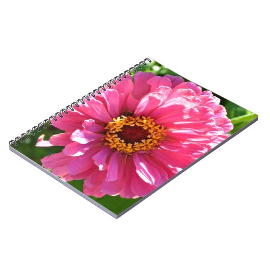 Eleganter Rosa Retro Rosa-Département Notizblock (Linke Seite)