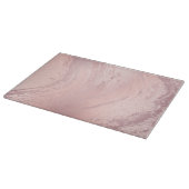 Eleganter Rosa-Rosa-Glitzer-Marmor Schneidebrett (Ecke)