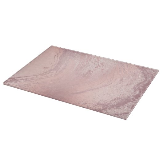 Eleganter Rosa-Rosa-Glitzer-Marmor Schneidebrett (Ecke)