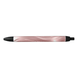 Eleganter rosa Schimmerhintergrund mit metallische Kugelschreiber