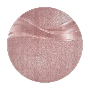 Eleganter rosa Schimmerhintergrund mit metallische Schneidebrett