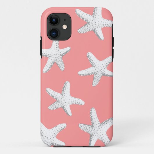 Eleganter rosa SeesterneStarfish iPhone 5 Fall Case-Mate iPhone Hülle (Rückseite)