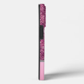 Eleganter Rosa Sliver Glitzer Benutzerdefiniert mi Case-Mate iPhone Hülle (Rückseite / Rechts)