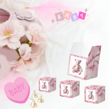 Eleganter rosa Toile-Teddybär zur Feier