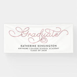Eleganter Rosa Typografie-Abschluss Banner