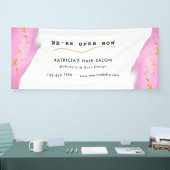 Eleganter Rosa- und Gold-Glitzer Banner (Messe)