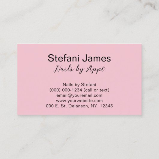 Eleganter rosa und goldfarbener Leopard Visitenkarte (Rückseite)