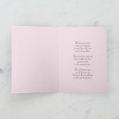 Eleganter Rosa- und Goldmüttertag Karte (Innenseite)