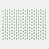 Eleganter, rosa und grüne Chinoiserie Weihnachtsba Geschenkpapier Set (Vorderseite 2)