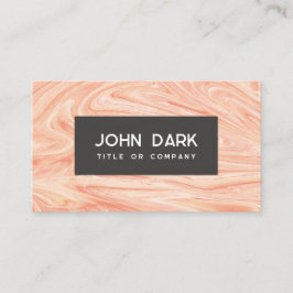 Eleganter rosa und schwarzer Marmor Visitenkarte