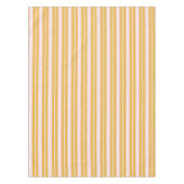 Eleganter Rosa und Senf-Französisch-Schnappstreife Tischdecke (Vorderseite)