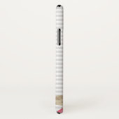 Eleganter Rosa- und Weißrosen und Monogrammname Case-Mate iPhone Hülle (Hinten/Rechts)