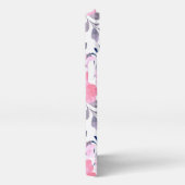 Eleganter Rosa Wasserfarbe-Floral-Handyhülle iPhone Hülle (Rechte Seite)