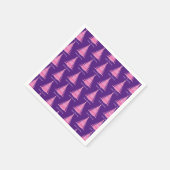 Eleganter, rosa Weihnachtsbaum Lila Serviette (Ecke)