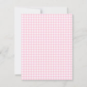 Eleganter Rosa Western Theme Babydusche Einladunge Einladung (Rückseite)