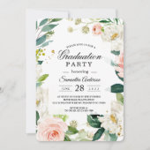 Eleganter, rosafarbener Aquarellrahmen Einladung (Vorderseite)