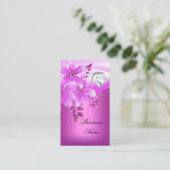 Eleganter rosafarbener Diamant Visitenkarte (Stehend Vorderseite)