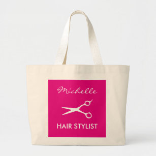 Eleganter rosafarbener Friseur-Tasche für Haarstyl Jumbo Stoffbeutel