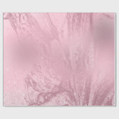 Eleganter, rosafarbener Glitzer-Marmor Geschenkpapier (Flach)