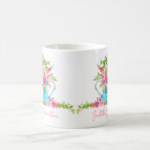Eleganter rosafarbener Individuelle Name Kaffeetasse (Mittel)