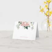 Eleganter rosafarbener Personalisierter Hinweis Karte (Gelbe Blume)