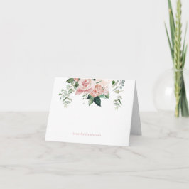 Eleganter rosafarbener Personalisierter Hinweis Karte