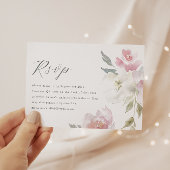 Eleganter rosafarbener Quinceanera QR Code UAWG RSVP Karte