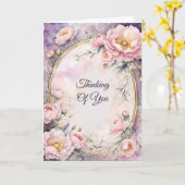 Eleganter rosafarbener Rahmen Karte (Gelbe Blume)